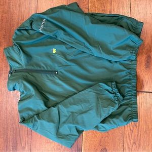 Master’s green windbreaker